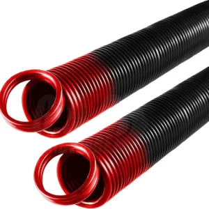 150 lb. Heavy-Duty Double-Looped Garage Door Extension Spring (2-Pack) - RED | Springs for Garage Door Hardware Parts